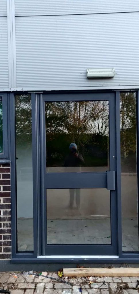 small entrance glass doors